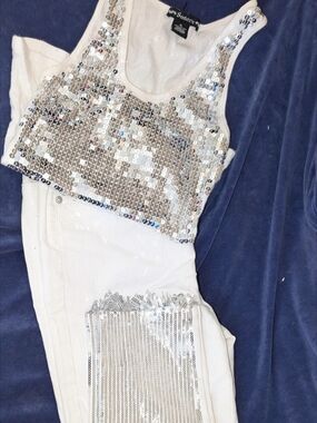 White Sequin SET